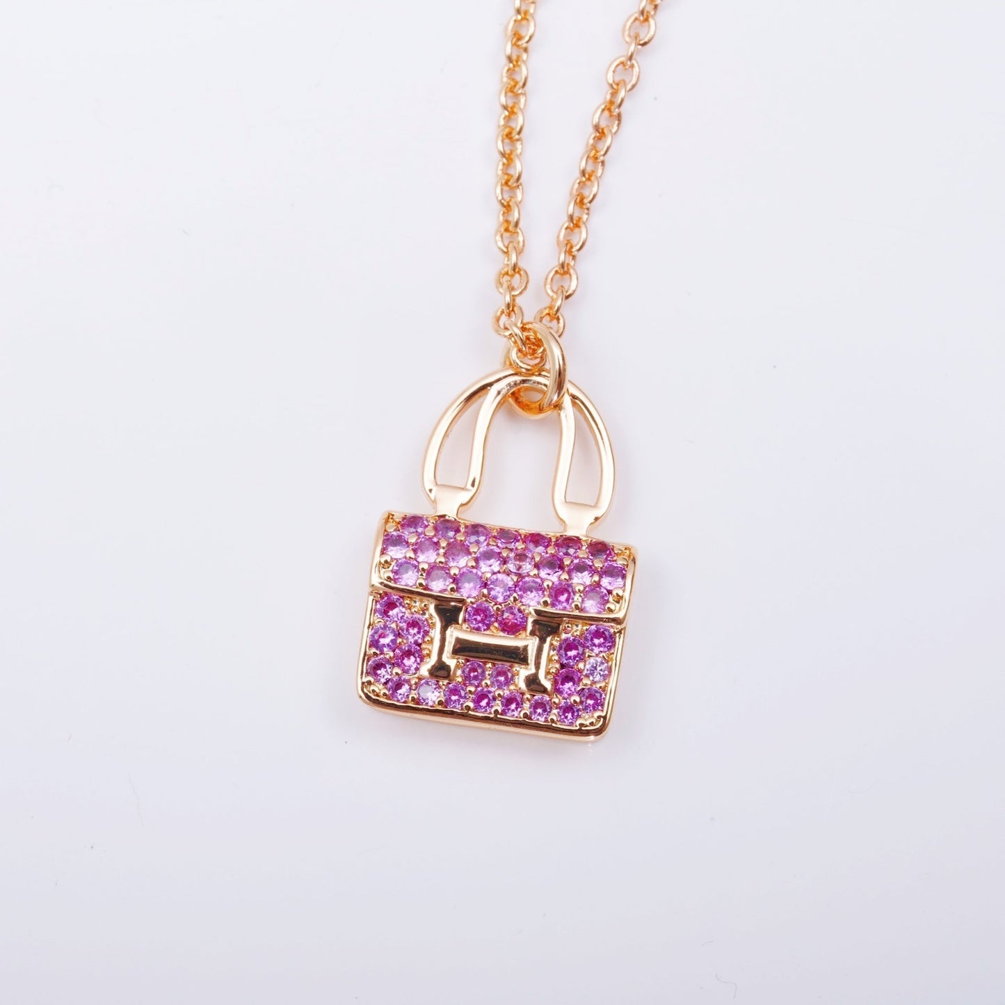 ¡®Aura Jewels¡¯CONSTANCE PEDANT PURPLE DIAMOND NECKLACE