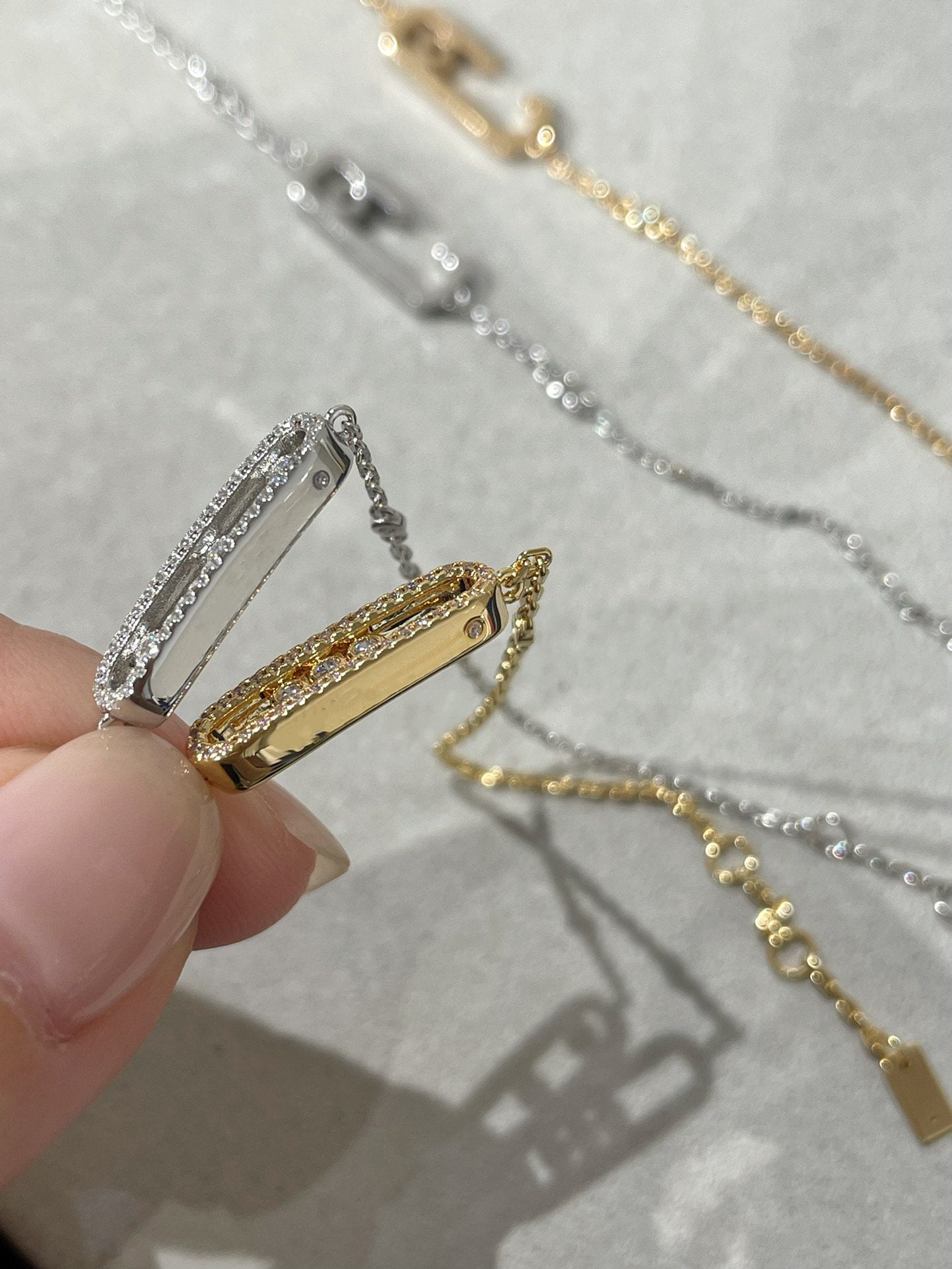 [Aura Jewels]BABY MOVE DIAMOND BRACELET(Adjustable length)