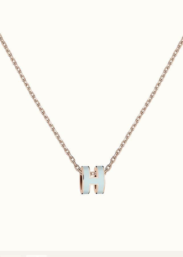 ¡®Aura Jewels¡¯POP H LIGHT BLUE NECKLACE