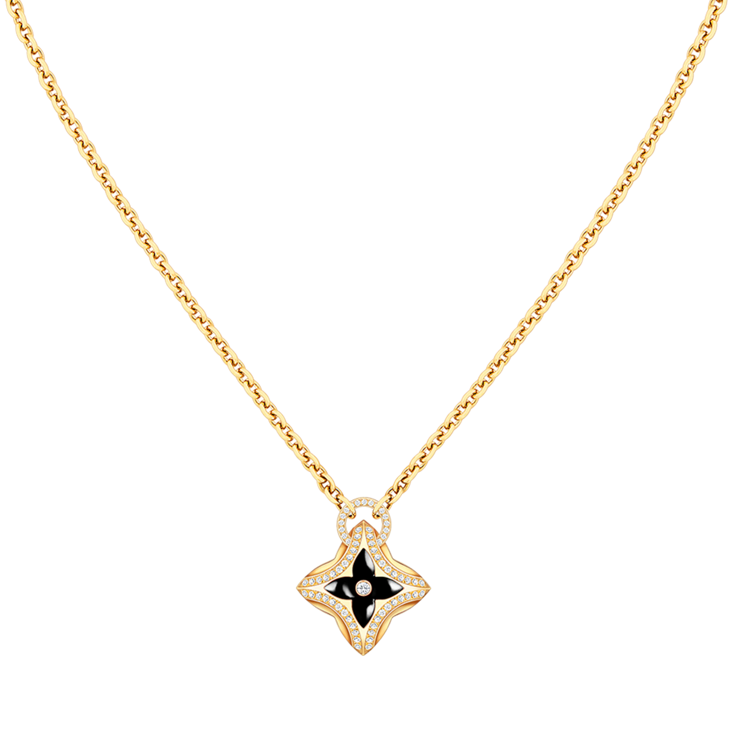 ¡®Aura Jewels¡¯STAR PEDANT PINK GOLD DIAMOND NECKLACE