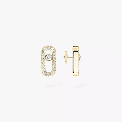 [Aura Jewels]Move Uno Diamond Earrings