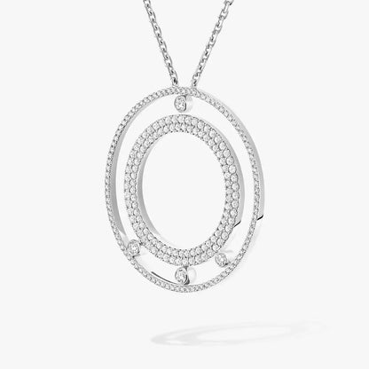 [Aura Jewels]Move Romane Long Pave_-Set Diamond Necklace