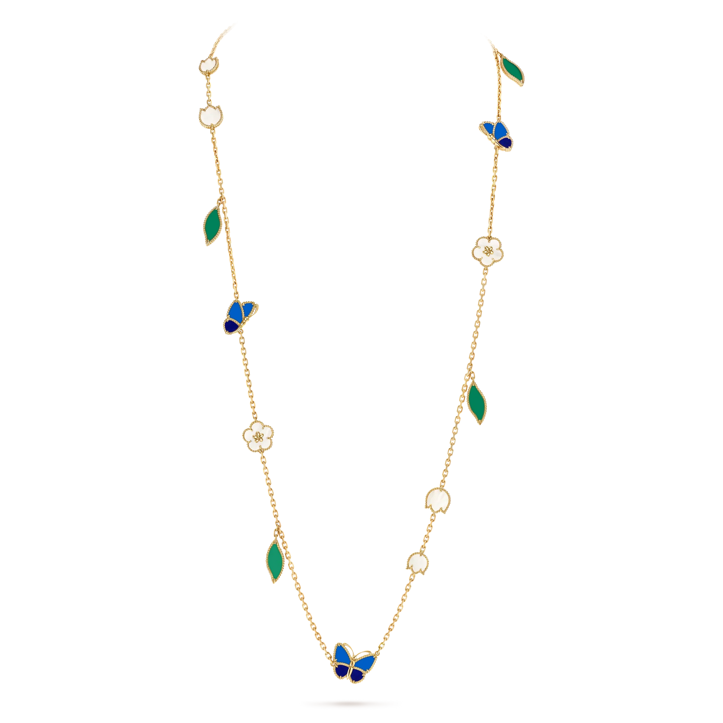 [Aura Jewels] 26 NEW CLOVER 15 MOTIFS LUCKY NECKLACE
